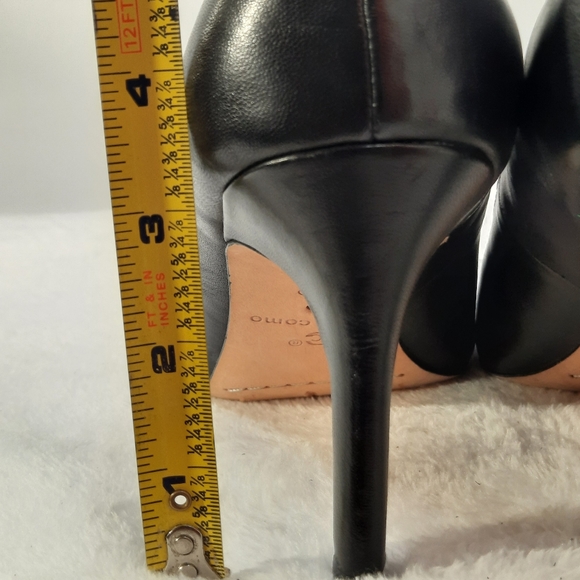 Corso Como Womens Black Leather Heels Size 8.5 M - Picture 6 of 11